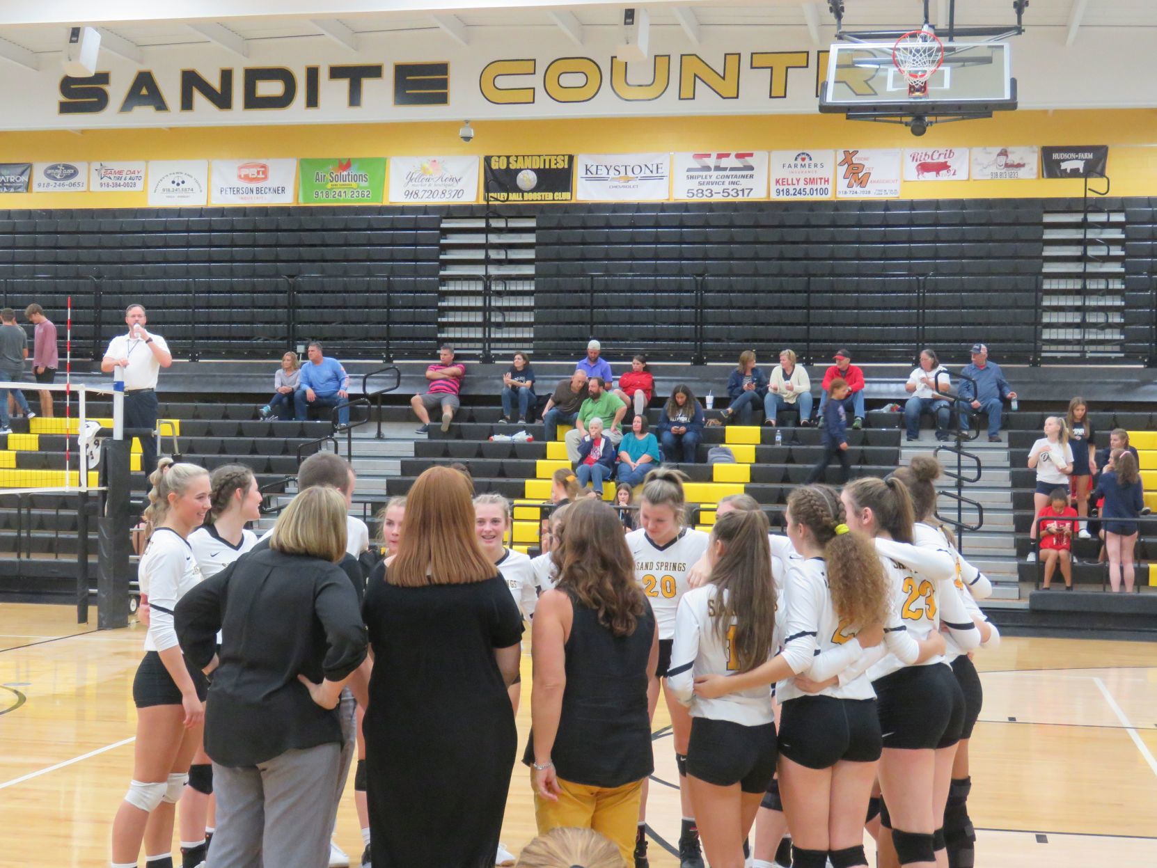 Lady Sandite Senior Night Volleyball game against the Ponca City Wildcats